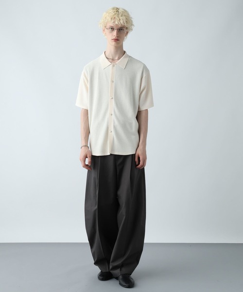 HARE（ハレ）の「シルキーコットンワイドテーパートパンツ(HARE)（チノパンツ・メンズ・ブラック/グリーン/グレー・FREE）」の7枚目の写真