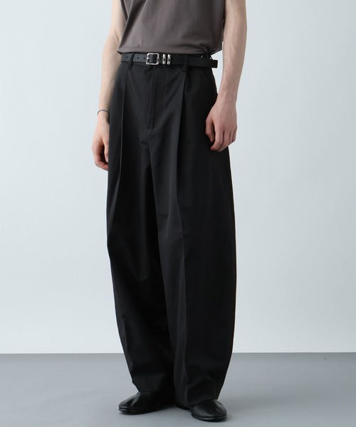 HARE（ハレ）の「シルキーコットンワイドテーパートパンツ(HARE)（チノパンツ・メンズ・ブラック/グリーン/グレー・FREE）」の12枚目の写真