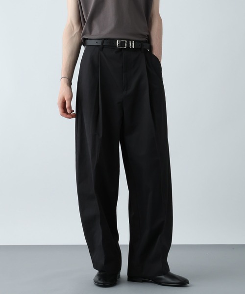 HARE（ハレ）の「シルキーコットンワイドテーパートパンツ(HARE)（チノパンツ・メンズ・ブラック/グリーン/グレー・FREE）」の13枚目の写真