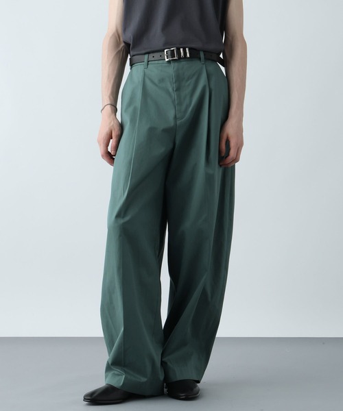 HARE（ハレ）の「シルキーコットンワイドテーパートパンツ(HARE)（チノパンツ・メンズ・ブラック/グリーン/グレー・FREE）」の15枚目の写真
