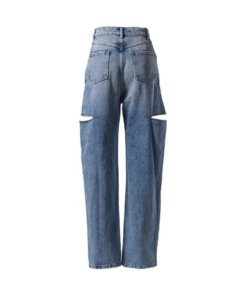 Maison Margiela(メゾンマルジェラ)の「PANTS 5 POCKETS(デニムパンツ・レディース・ライトブルー・36/38)」の2枚目の写真