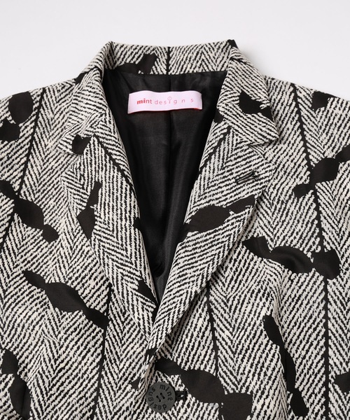 mintdesigns（ミントデザインズ）の「CANDY JACKET（テーラードジャケット・レディース・ブラック/ピンク・ONESIZE）」の15枚目の写真