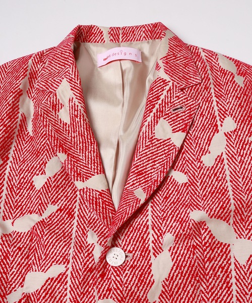 mintdesigns（ミントデザインズ）の「CANDY JACKET（テーラードジャケット・レディース・ブラック/ピンク・ONESIZE）」の7枚目の写真