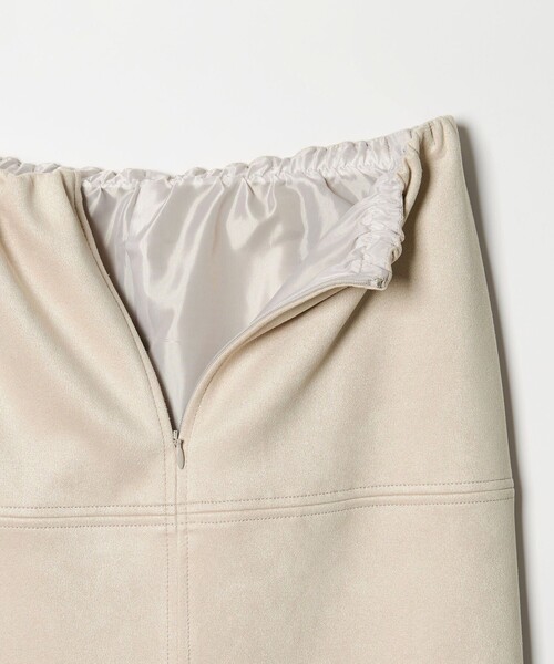 EMMEL REFINES（エメルリファインズ）の「＜EMMEL REFINES＞EM スウェードライク ステッチ Iラインスカート（スカート・レディース・ナチュラル/ダークブラウン・S/M）」の13枚目の写真