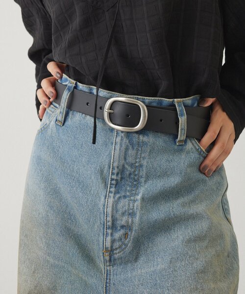 THE PAUSE（ザ ポーズ）の「【THE PAUSE】オーバルバックルベルト（ベルト・レディース・グレー系その他/ブラック・FREE）」の10枚目の写真