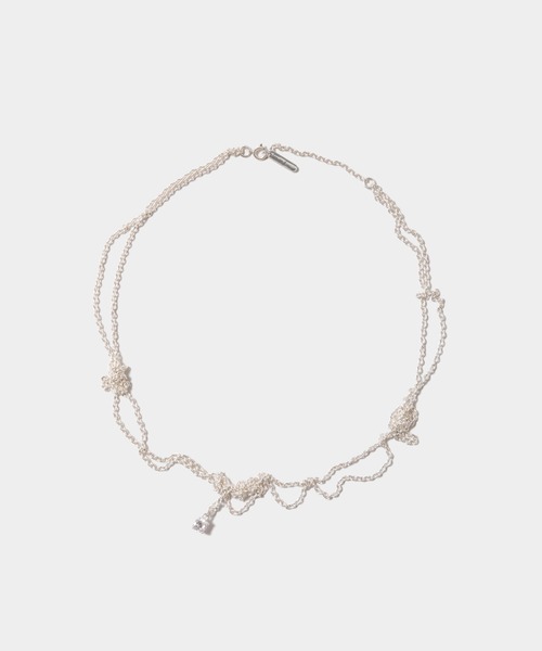 beautiful people ネックレス シルバー broken pearl pierce necklace – beautiful people online store