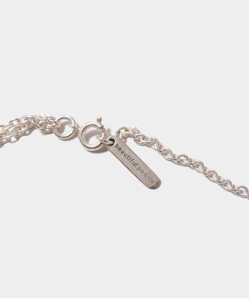 beautiful people ネックレス シルバー broken pearl pierce necklace – beautiful people online store