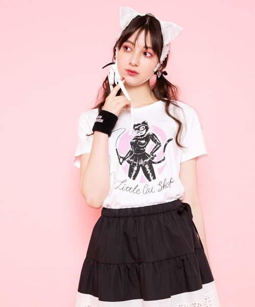 MILK（ミルク）の「キャットウーマン Tシャツ（Tシャツ/カットソー・レディース・A・S/L）」の2枚目の写真