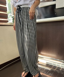 Loco Ocean（ロコオーシャン）の「ギンガムチェック ワイドパンツ（その他パンツ）」