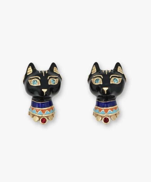エジプトキャットモチーフ ピアス（ピアス（両耳用））｜ANNA