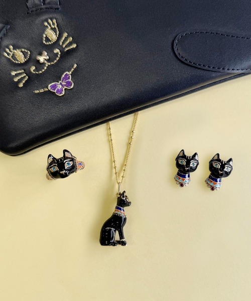 ANNA SUI ピアス　ネコ　マトリョーシカ　アナスイ　新品　レア ANNA SUI ピアス ネコ マトリョーシカ アナスイ 新品 レア
