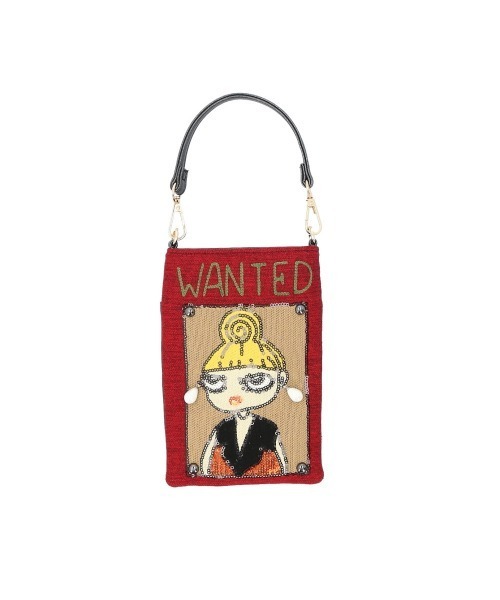 BACKYARD FAMILY(バックヤードファミリー)の「Lyre リタちゃん 2WAYスマホショルダーバッグ(ショルダーバッグ・レディース・レッド/ブラック・FREE)」の1枚目の写真