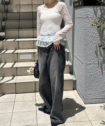 Another Branch olive des olive | 【サイズ展開有】バギーデニムパンツ(デニムパンツ)