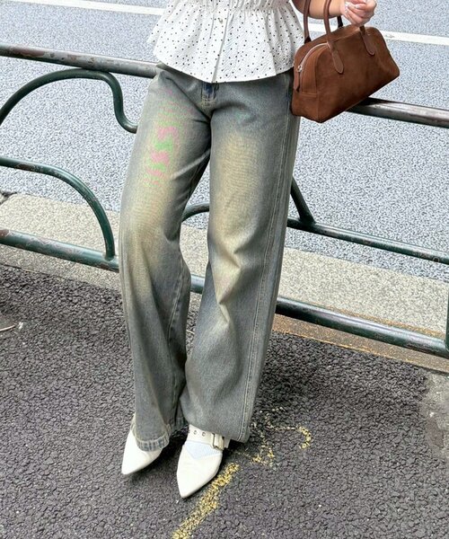 Another Branch olive des olive（アナザーブランチオリーブデオリーブ）の「【サイズ展開有】バギーデニムパンツ（デニムパンツ・レディース・ブラック/その他・SMALL/MEDIUM）」の10枚目の写真