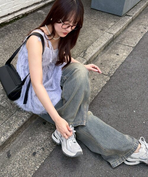 Another Branch olive des olive（アナザーブランチオリーブデオリーブ）の「【サイズ展開有】バギーデニムパンツ（デニムパンツ・レディース・ブラック/その他・SMALL/MEDIUM）」の14枚目の写真