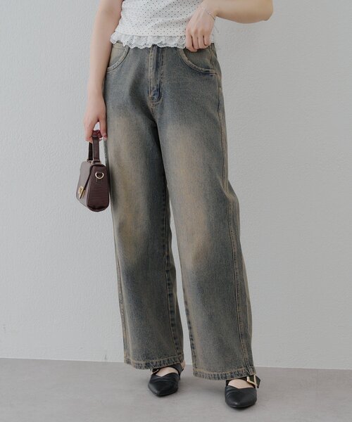 Another Branch olive des olive（アナザーブランチオリーブデオリーブ）の「【サイズ展開有】バギーデニムパンツ（デニムパンツ・レディース・ブラック/その他・SMALL/MEDIUM）」の16枚目の写真