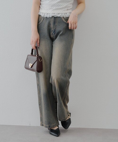 Another Branch olive des olive（アナザーブランチオリーブデオリーブ）の「【サイズ展開有】バギーデニムパンツ（デニムパンツ・レディース・ブラック/その他・SMALL/MEDIUM）」の17枚目の写真