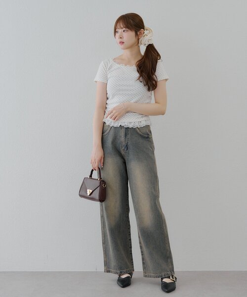 Another Branch olive des olive（アナザーブランチオリーブデオリーブ）の「【サイズ展開有】バギーデニムパンツ（デニムパンツ・レディース・ブラック/その他・SMALL/MEDIUM）」の21枚目の写真