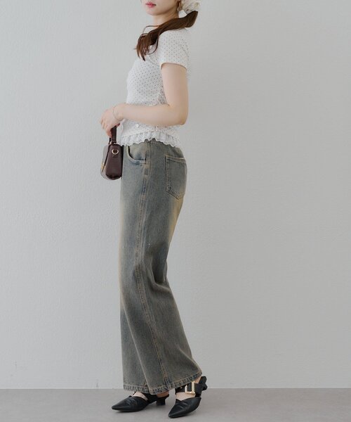 Another Branch olive des olive（アナザーブランチオリーブデオリーブ）の「【サイズ展開有】バギーデニムパンツ（デニムパンツ・レディース・ブラック/その他・SMALL/MEDIUM）」の22枚目の写真