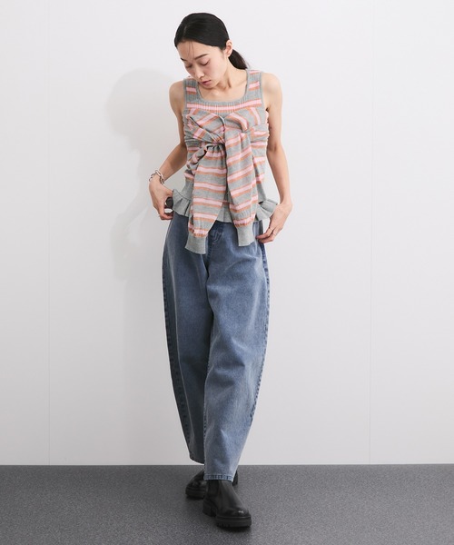 le cercle ADAM ET ROPE'(ルセルクルアダムエロペ)の「フリルアンサンブル(アンサンブル・レディース・ダークブラウン系/グレー系/ブラック系・FREE)」の7枚目の写真