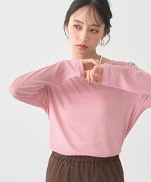 クルーネックシアーテレコプルオーバー