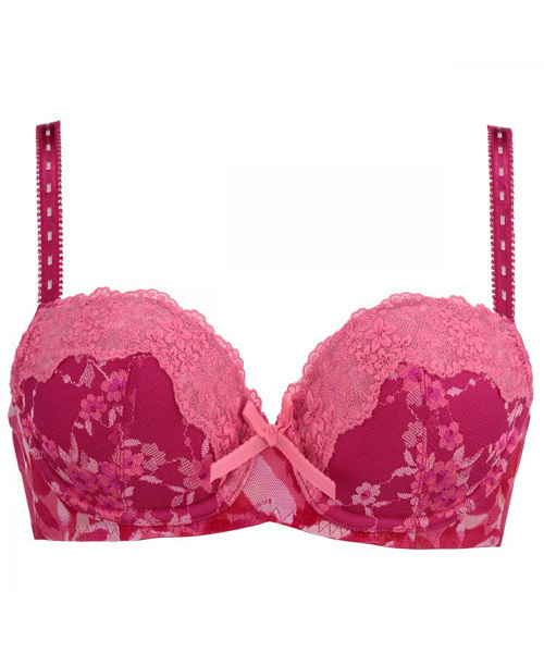 AMOSTYLE BY Triumph（アモスタイルバイトリンプ）の「 夢みるブラ＆ショーツセット【ABCDカップ】（3/4カップブラ） AMST1065 WHU + Hikini（ブラ&ショーツ・レディース・ブラック×パープル/ホワイト×イエロー/グリーン×ピンク/ローズ/スカイブルー/ベビーピンク・B65/A70/C75/D75/C80/B70/D70/D80/A75/D65/C70/B75/C65）」の18枚目の写真