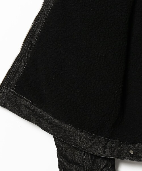 Wrangler（ラングラー）の「【別注】Wrangler / 24MJZ ボアジャケット（ブルゾン・メンズ・ブルー系その他3/ブラック・SMALL/LARGE/MEDIUM/X-LARGE）」の12枚目の写真