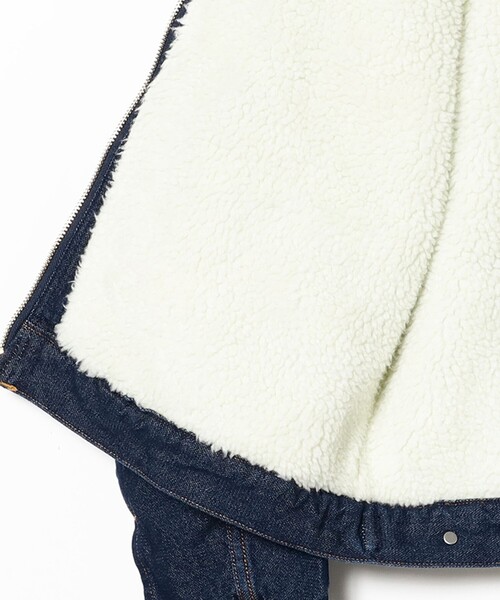 Wrangler（ラングラー）の「【別注】Wrangler / 24MJZ ボアジャケット（ブルゾン・メンズ・ブルー系その他3/ブラック・SMALL/LARGE/MEDIUM/X-LARGE）」の6枚目の写真