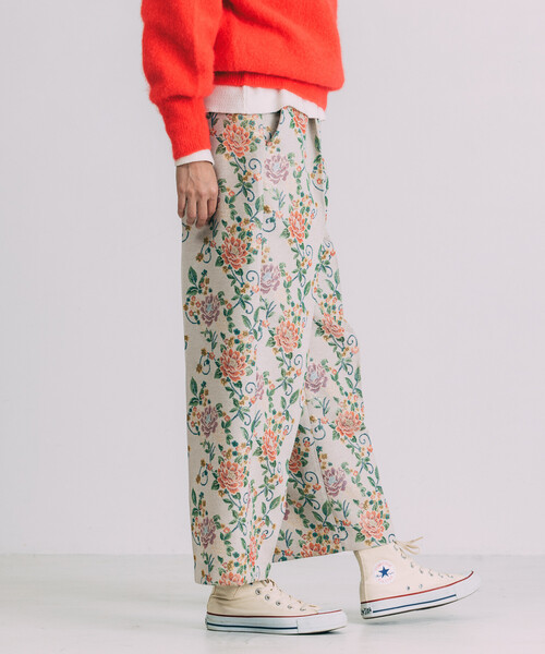 Freada(フリーダ)の「Freada/フリーダ 花ジャガードワイドパンツ(その他パンツ・レディース・オフホワイト/ブラック・S/M)」の12枚目の写真