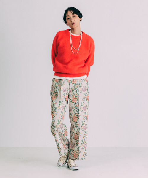 Freada(フリーダ)の「Freada/フリーダ 花ジャガードワイドパンツ(その他パンツ・レディース・オフホワイト/ブラック・S/M)」の20枚目の写真