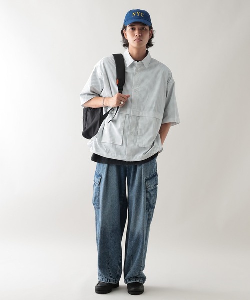 UNIVERSAL OVERALL（ユニバーサルオーバーオール）の「【UNIVERSAL OVERALL】別注デイパック/バックパック（バックパック/リュック・メンズ・ブラック/ベージュ系その他2・FREE）」の4枚目の写真