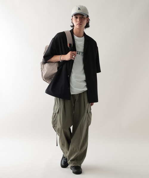 UNIVERSAL OVERALL（ユニバーサルオーバーオール）の「【UNIVERSAL OVERALL】別注デイパック/バックパック（バックパック/リュック・メンズ・ブラック/ベージュ系その他2・FREE）」の9枚目の写真