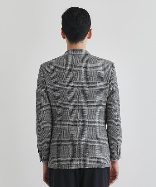 TAKEO KIKUCHI(タケオキクチ)の「グレンチェックプリント ジャージ ジャケット(テーラードジャケット・メンズ・ブルー系その他3/ベージュ系その他2・03/02/04)」の6枚目の写真