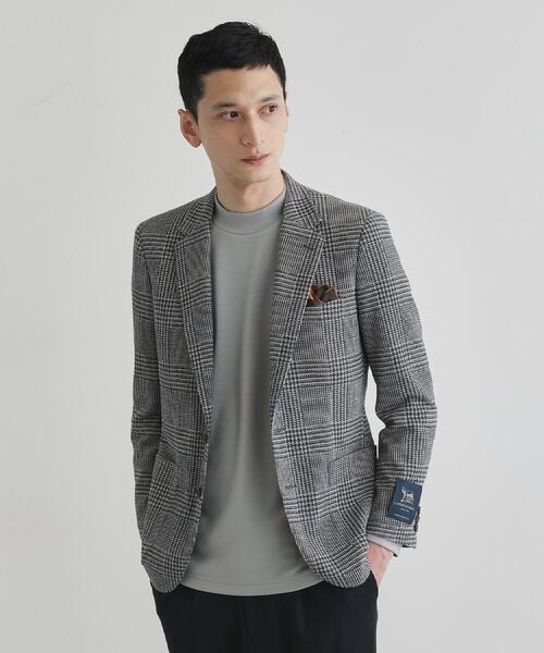 TAKEO KIKUCHI(タケオキクチ)の「グレンチェックプリント ジャージ ジャケット(テーラードジャケット・メンズ・ブルー系その他3/ベージュ系その他2・03/02/04)」の17枚目の写真