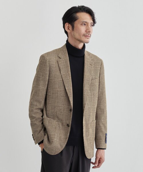 TAKEO KIKUCHI(タケオキクチ)の「グレンチェックプリント ジャージ ジャケット(テーラードジャケット・メンズ・ブルー系その他3/ベージュ系その他2・03/02/04)」の21枚目の写真