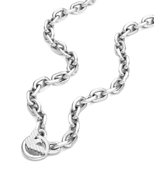 EMPORIO ARMANI(エンポリオアルマーニ)の「エンポリオ・アルマーニ アクセサリー メンズ ネックレス シルバー EGS3235040(ネックレス・メンズ・シルバー・FREE)」の3枚目の写真