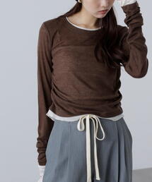 FREE'S MART | ◆シアーテレコレイヤード風カットソー(Tシャツ/カットソー)