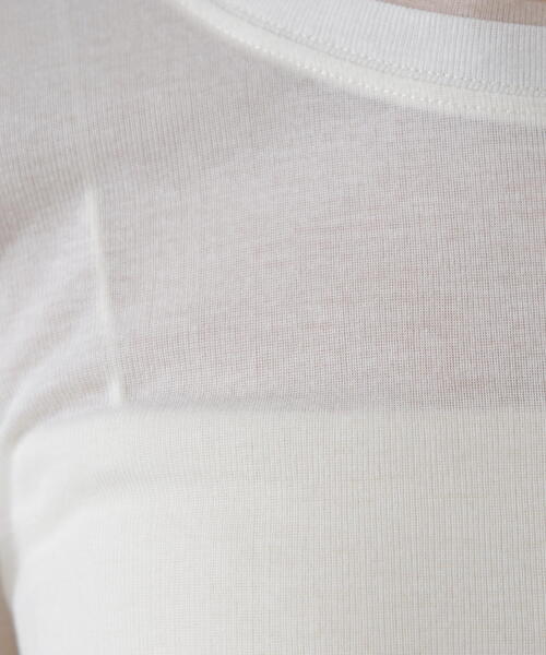 FREE'S MART(フリーズマート)の「◆シアーテレコレイヤード風カットソー(Tシャツ/カットソー・レディース・ホワイト/ブラウン/グレー・FREE)」の18枚目の写真