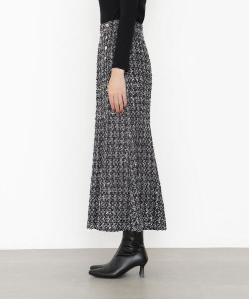 PROPORTION BODY DRESSING（プロポーションボディドレッシング）の「ラメツイードマーメイドスカート / 1215220916（スカート・レディース・ブラック/ピンク・SMALL/P/S/MEDIUM）」の16枚目の写真
