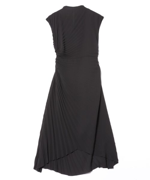 ALLSAINTS(オールセインツ)の「RAYANNA PLEATED SATIN MIDI DRESS | RAYANNA プリーツ サテン ミディ ドレス・ワンピース(ワンピース・レディース・ブラック・6/8/10/4)」の7枚目の写真