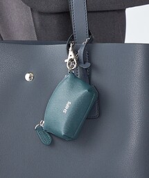 SHIPS（シップス）の「【WEB限定】SHIPS:【SAFFIANO LEATHER】ミニ ポーチ バッグ チャーム（キーホルダー）」