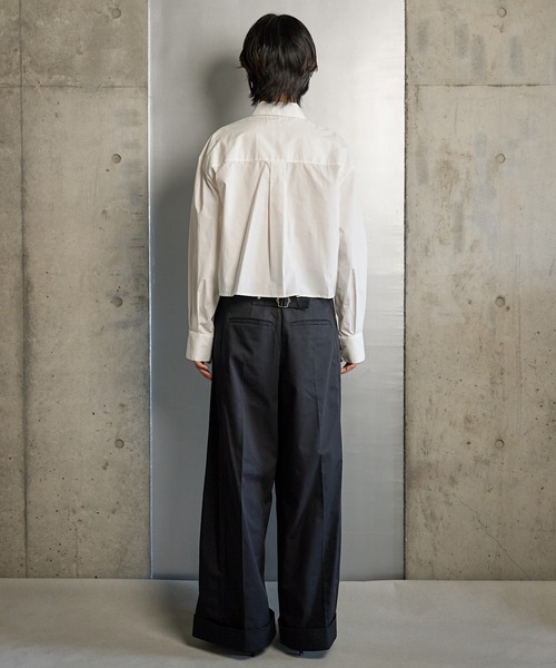 RUMCHE（ラムシェ）の「Chino Wide Pants / チノワイドパンツ（チノパンツ・レディース・ホワイト/ブラック/ベージュ・SMALL/MEDIUM）」の14枚目の写真