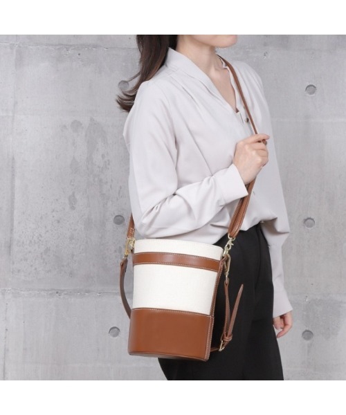 Tomieco(トミエコ)の「2way バケツ形ショルダー コンビデザインバッグ(ショルダーバッグ・レディース・ブラウン/グレー/ゼブラ/ブラック・FREE)」の5枚目の写真