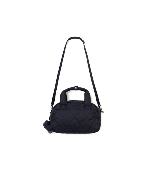 AIGLE（エーグル）の「撥水 キルティングミニダッフルバッグ イヤホンポーチ付き（ショルダーバッグ・レディース・ブラック/モスグリーン・FREE）」の4枚目の写真