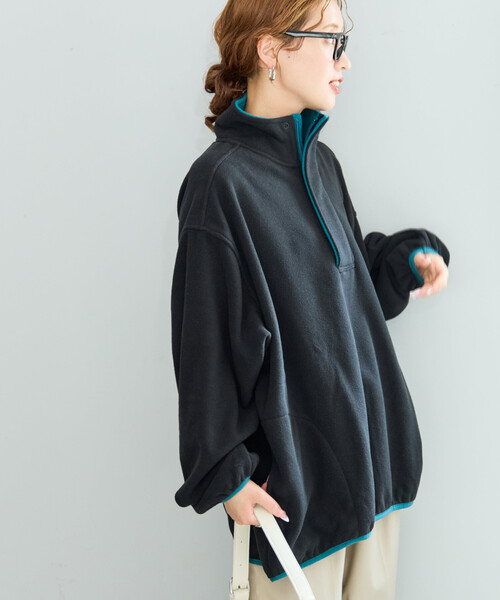 FREAK'S STORE(フリークスストア)の「限定展開 DISCUS ATHLETIC × FREAK'S STORE/ディスカス アスレチック 別注 配色 フリース ハーフジップ プルオーバー(その他アウター・レディース・ライトグレー/ブラウン/ナチュラル/ブラック/ネイビー・フリ-)」の19枚目の写真