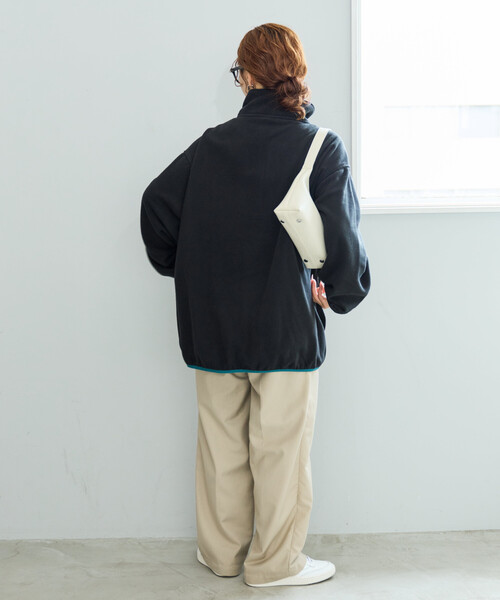 FREAK'S STORE(フリークスストア)の「限定展開 DISCUS ATHLETIC × FREAK'S STORE/ディスカス アスレチック 別注 配色 フリース ハーフジップ プルオーバー(その他アウター・レディース・ライトグレー/ブラウン/ナチュラル/ブラック/ネイビー・フリ-)」の22枚目の写真