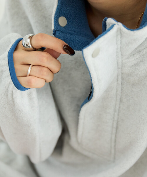 FREAK'S STORE(フリークスストア)の「限定展開 DISCUS ATHLETIC × FREAK'S STORE/ディスカス アスレチック 別注 配色 フリース ハーフジップ プルオーバー(その他アウター・レディース・ライトグレー/ブラウン/ナチュラル/ブラック/ネイビー・フリ-)」の16枚目の写真