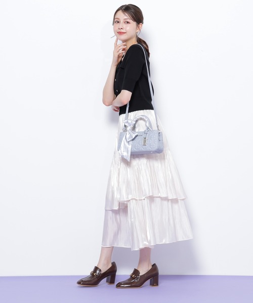 JILL by JILL STUART(ジルバイジルスチュアート)の「◇スカーフキルティングトート(ショルダーバッグ・レディース・ピンク/ブラック/ブルー・FREE)」の17枚目の写真