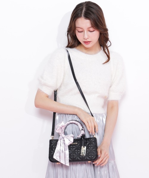 JILL by JILL STUART(ジルバイジルスチュアート)の「◇スカーフキルティングトート(ショルダーバッグ・レディース・ピンク/ブラック/ブルー・FREE)」の19枚目の写真