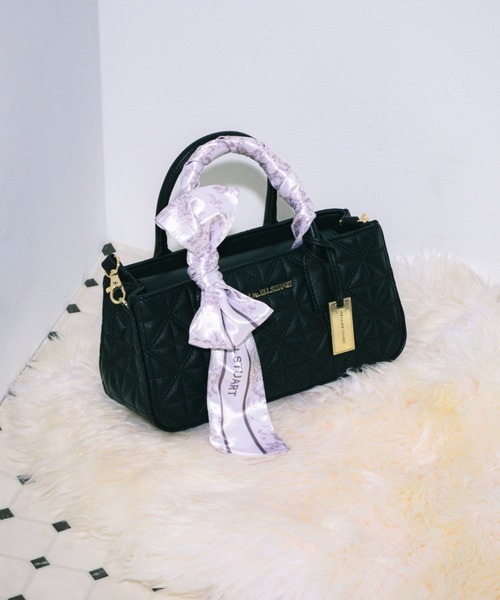 JILL by JILL STUART(ジルバイジルスチュアート)の「◇スカーフキルティングトート(ショルダーバッグ・レディース・ピンク/ブラック/ブルー・FREE)」の10枚目の写真